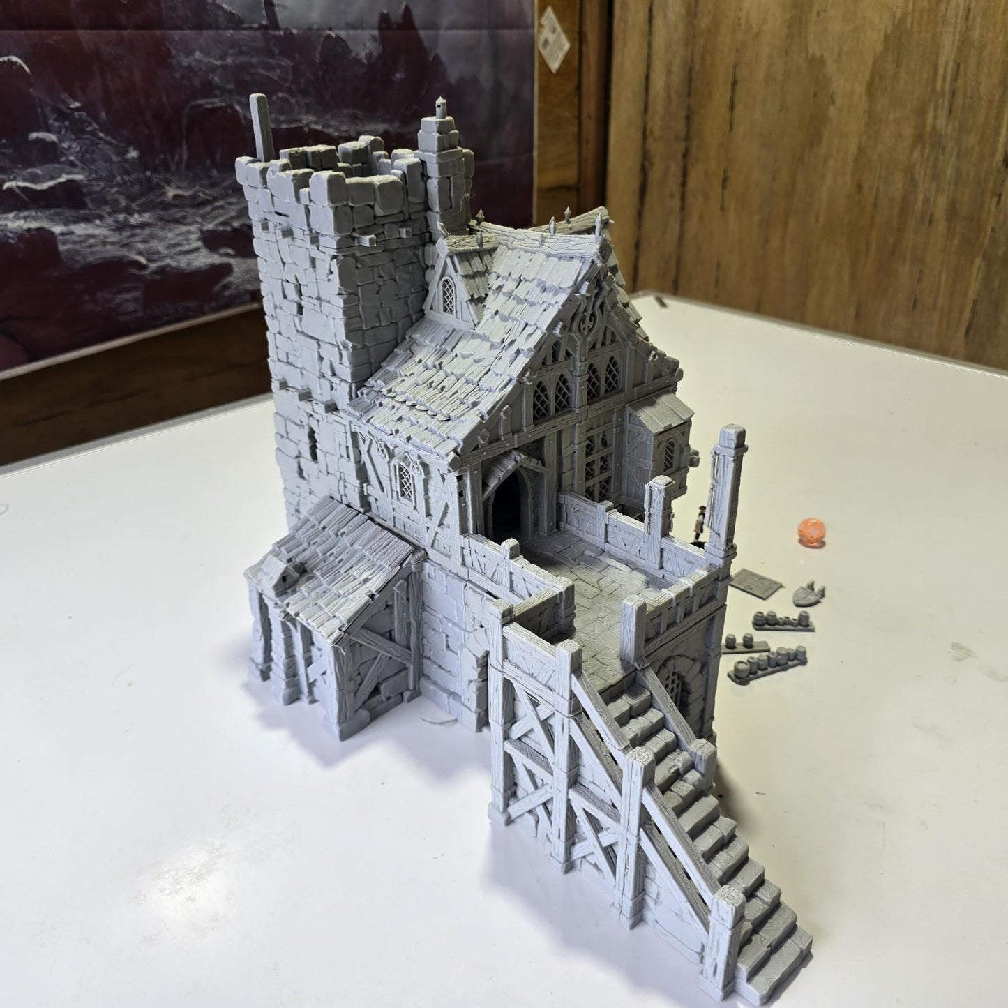 The Knights Keep Inn: Medieval Tavern & Fortress 28MM Tabletop Terrain