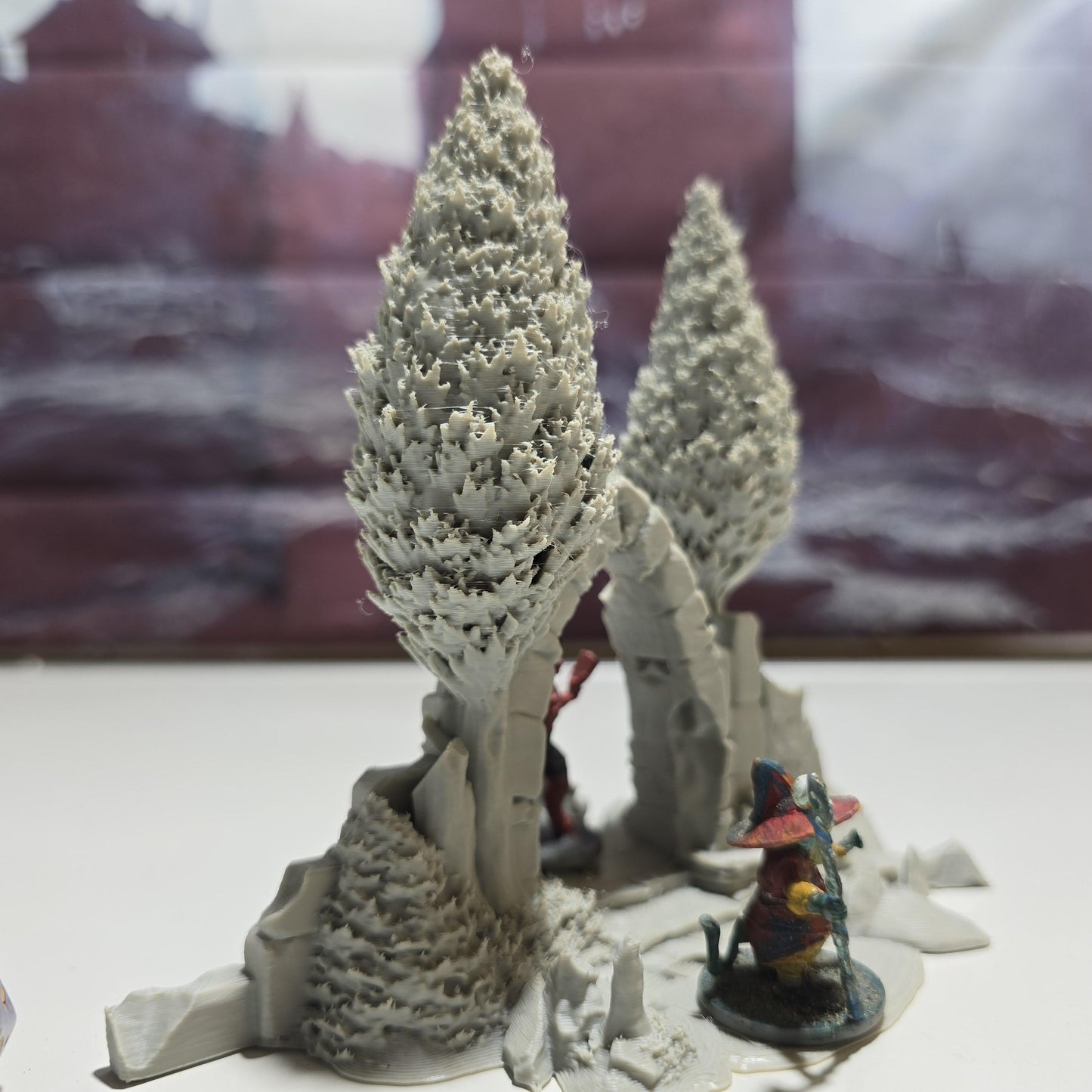 Forest Gateway Set: Fantasy Ruined Archway 28MM Tabletop Terrain, Model Railroading, Gaming