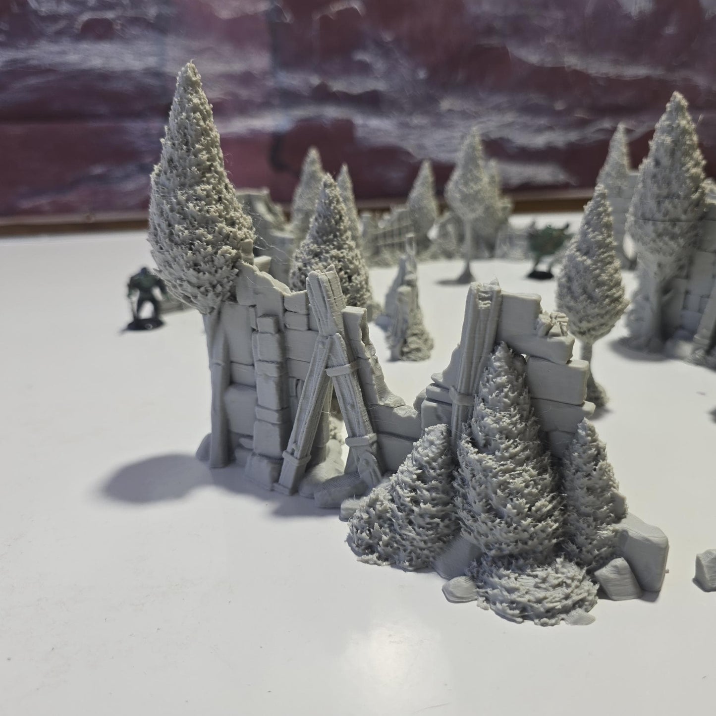 Forest Ruins of Guardia: Modular Scatter Terrain for DnD, Pathfinder & Wargaming – 28mm Fantasy Ruins Set