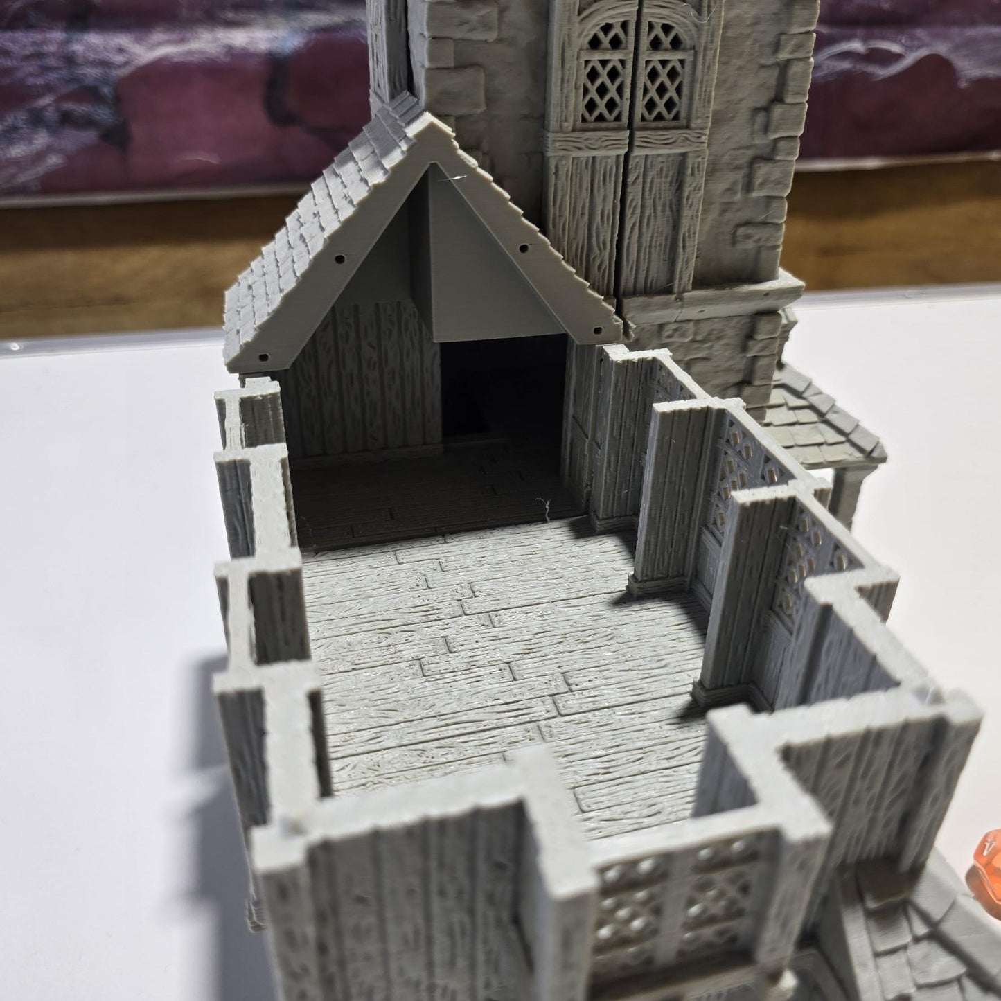 Medieval Library House: 14th Century Tudor Architectural Model, Ideal for Tabletop RPGs, Fantasy & Historical Settings