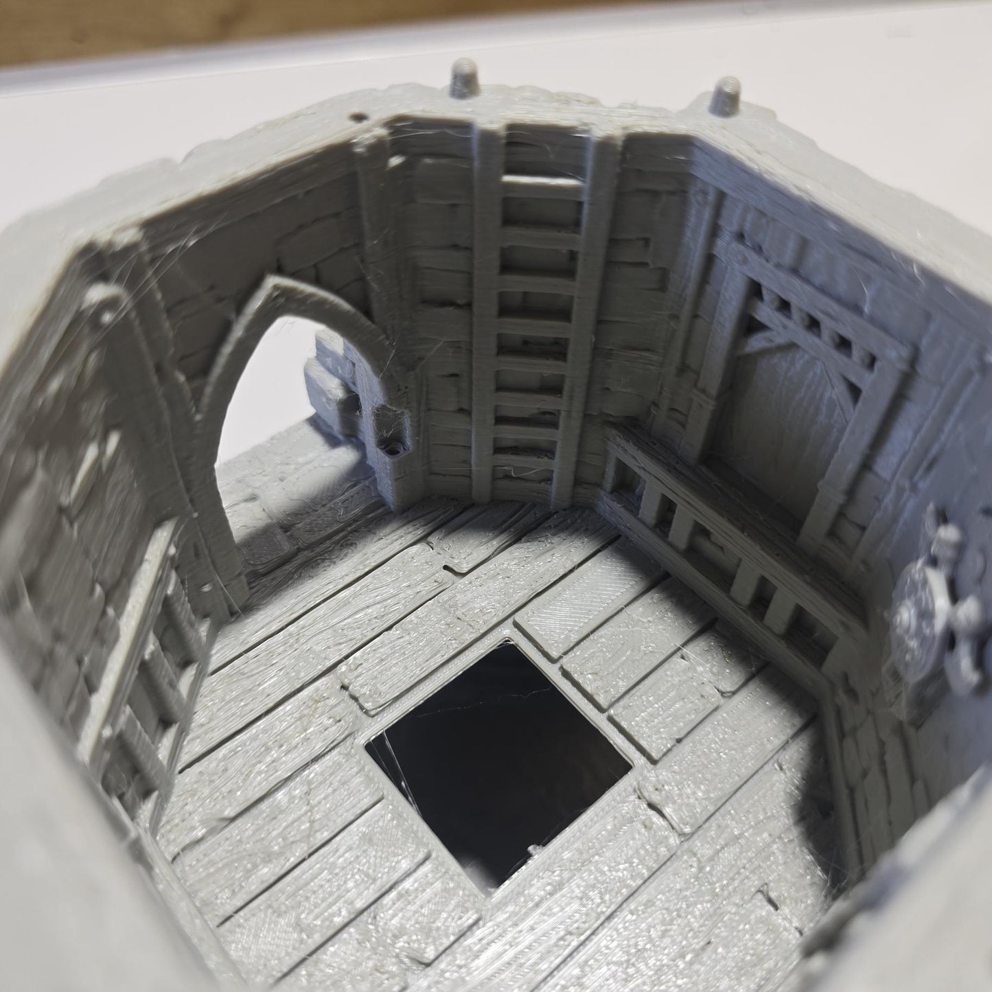 Outpost Tower: Medieval Watchtower Terrain Standard Tabletop Terrain, Gaming