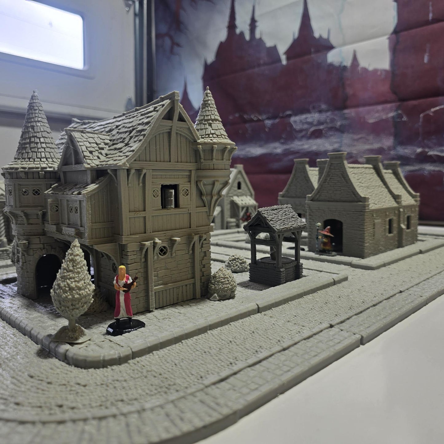 Step into the Greendale Colonial Village, a fully playable 28mm tabletop town. With cobblestone streets, detailed scatter, and four unique starter blocks, this set is ready for storytelling straight out of the box — and fully expandable with 25+ future buildings, a castle, and fortifications.
