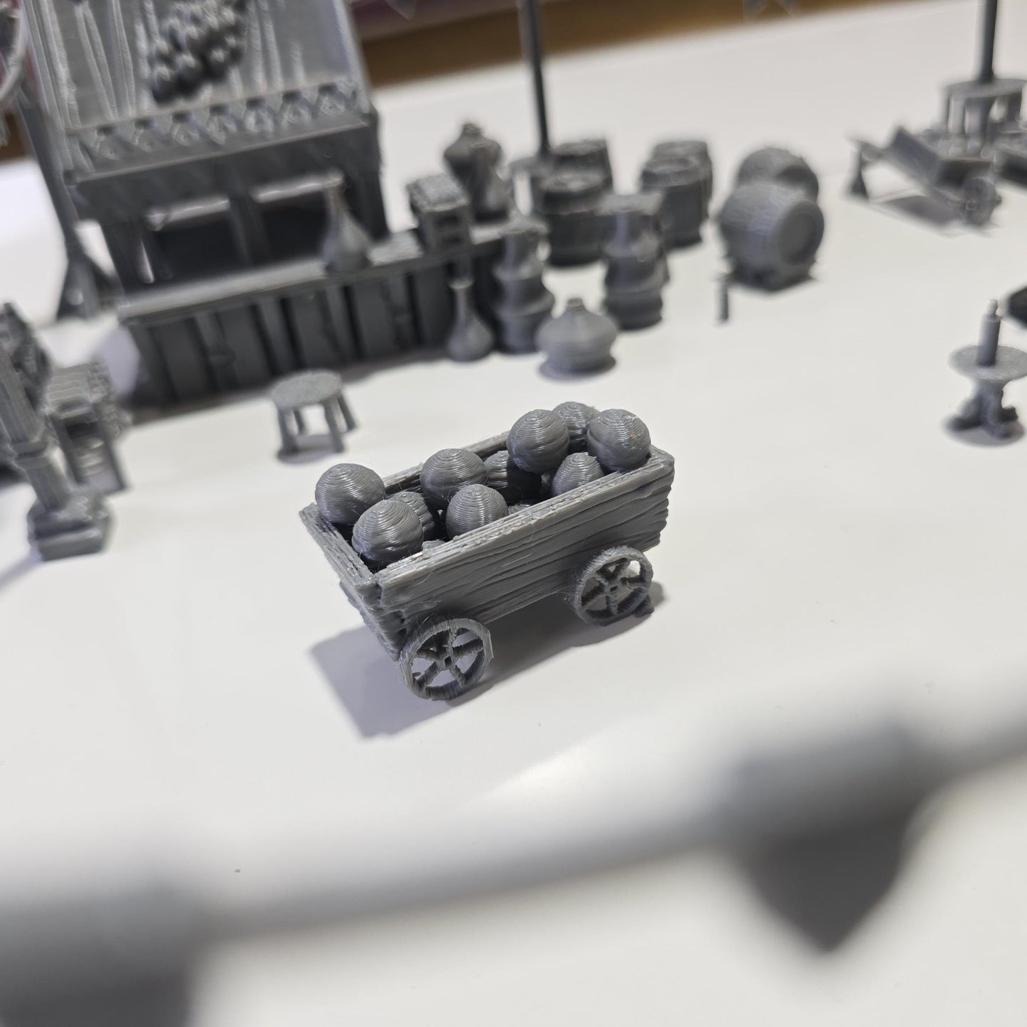 Fairgrounds Set: Medieval Fantasy Market Terrain Standard Tabletop Terrain, Gaming, Kingdom of Guardia