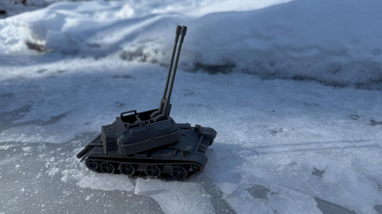 ZSU-57, Soviet union, cold war tank, cold war, tank, Russian, Tabletop terrain, tabletop gaming,