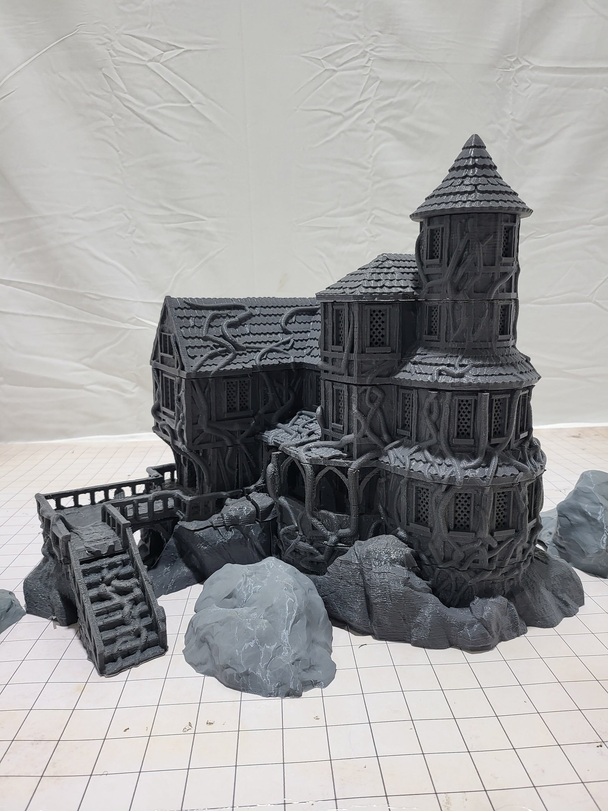 Cultist Manor, Forgotten Manor, Secluded Manor, Dungeons and Dragons, Lunatic Hideout, Chaotic terrain