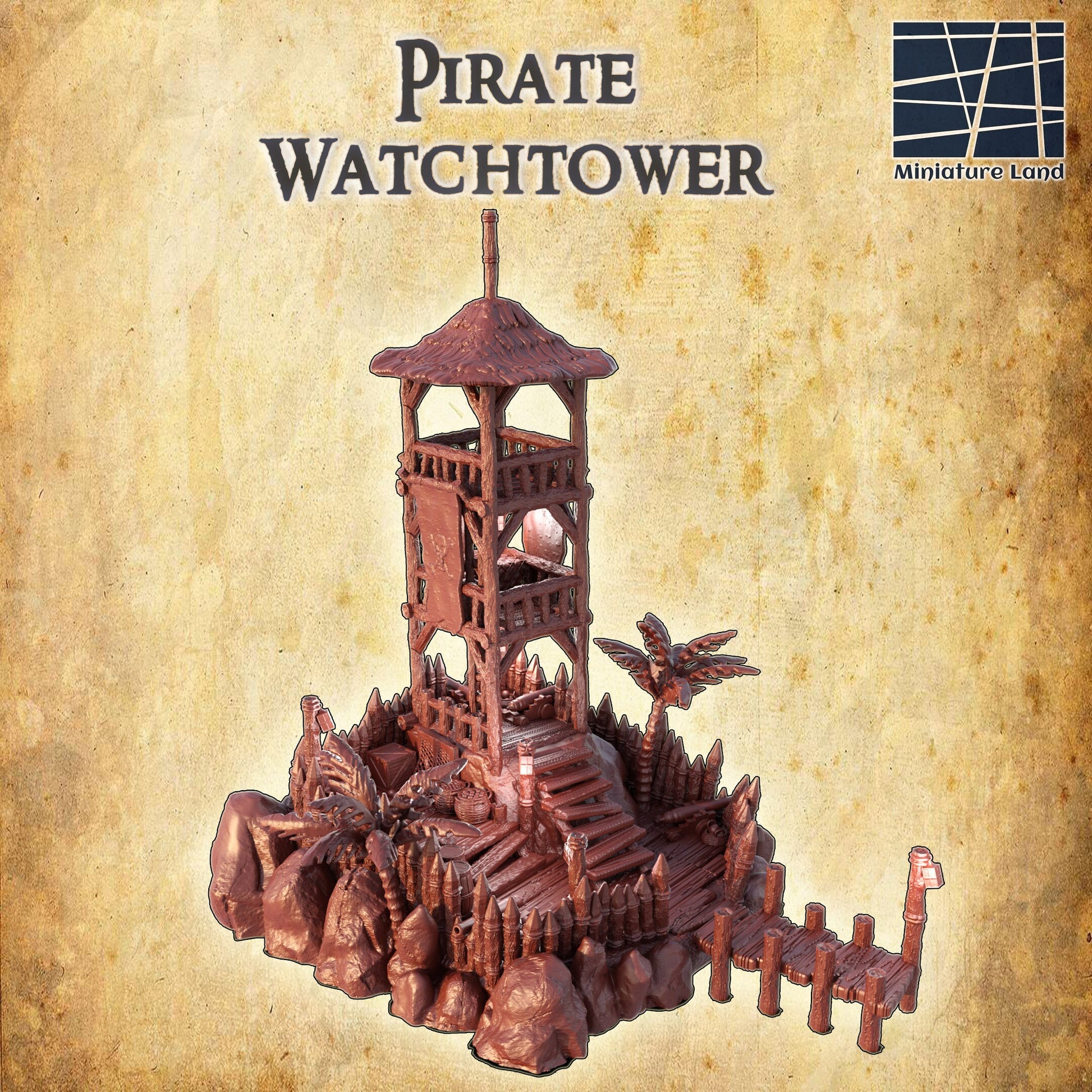 Pirate Watch Tower, Guard Tower, Island Tower