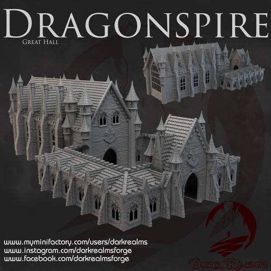 Tabletop Terrain, Mordheim, DnD, Wizard School, Tower, Wizard, Ruined, Train Set, Tabletop, Fantasy Terrain, Town Set, Town and Market, Mordheim Set, Wargaming, Dungeons and Dragons, RPG Set, Village Set, Dragon, Harry Potter, Market, College