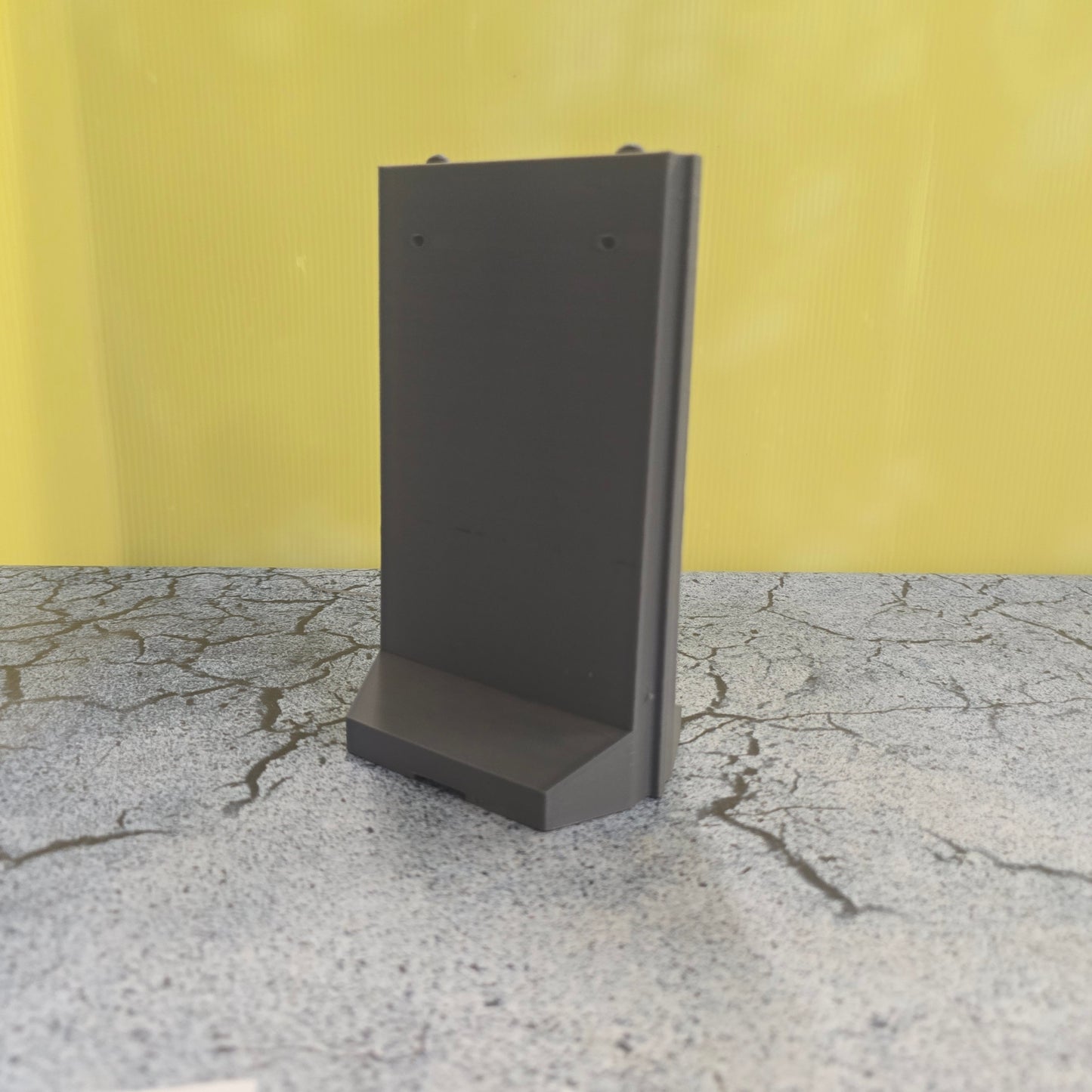7in Tall T-Wall Barrier 4x3in Base – 3D Printed Unpainted PLA Modern Terrain Barricade for Wargaming & Dioramas