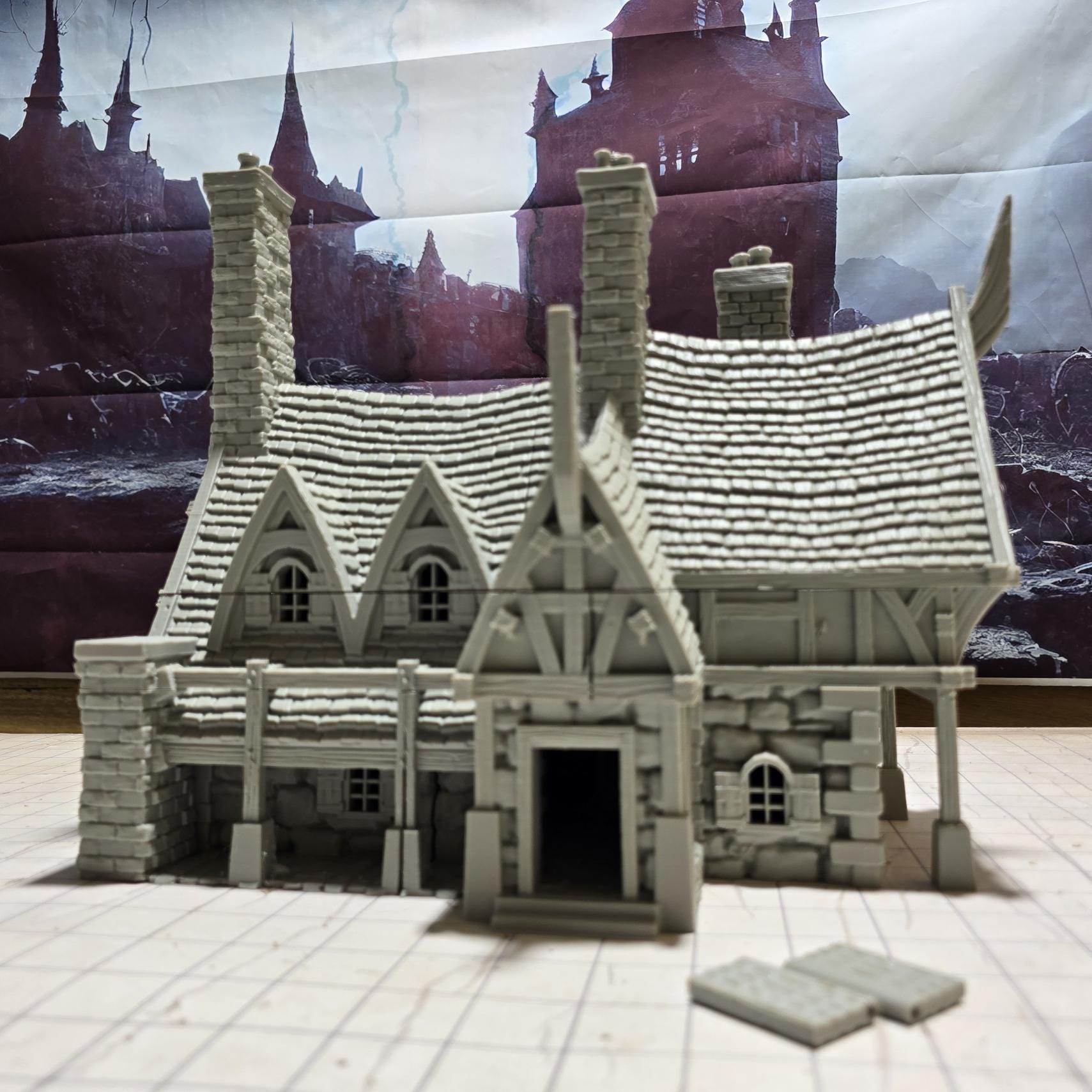 Vladistov Inn, the Majestic Pig, 1, Vampire Town, Haunted Town, cursed Town, Town terrain, dungeons and dragons