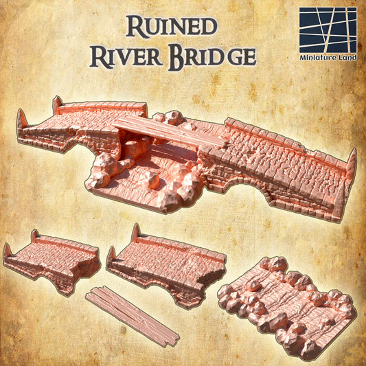 Ruined River Bridge, creek bed
