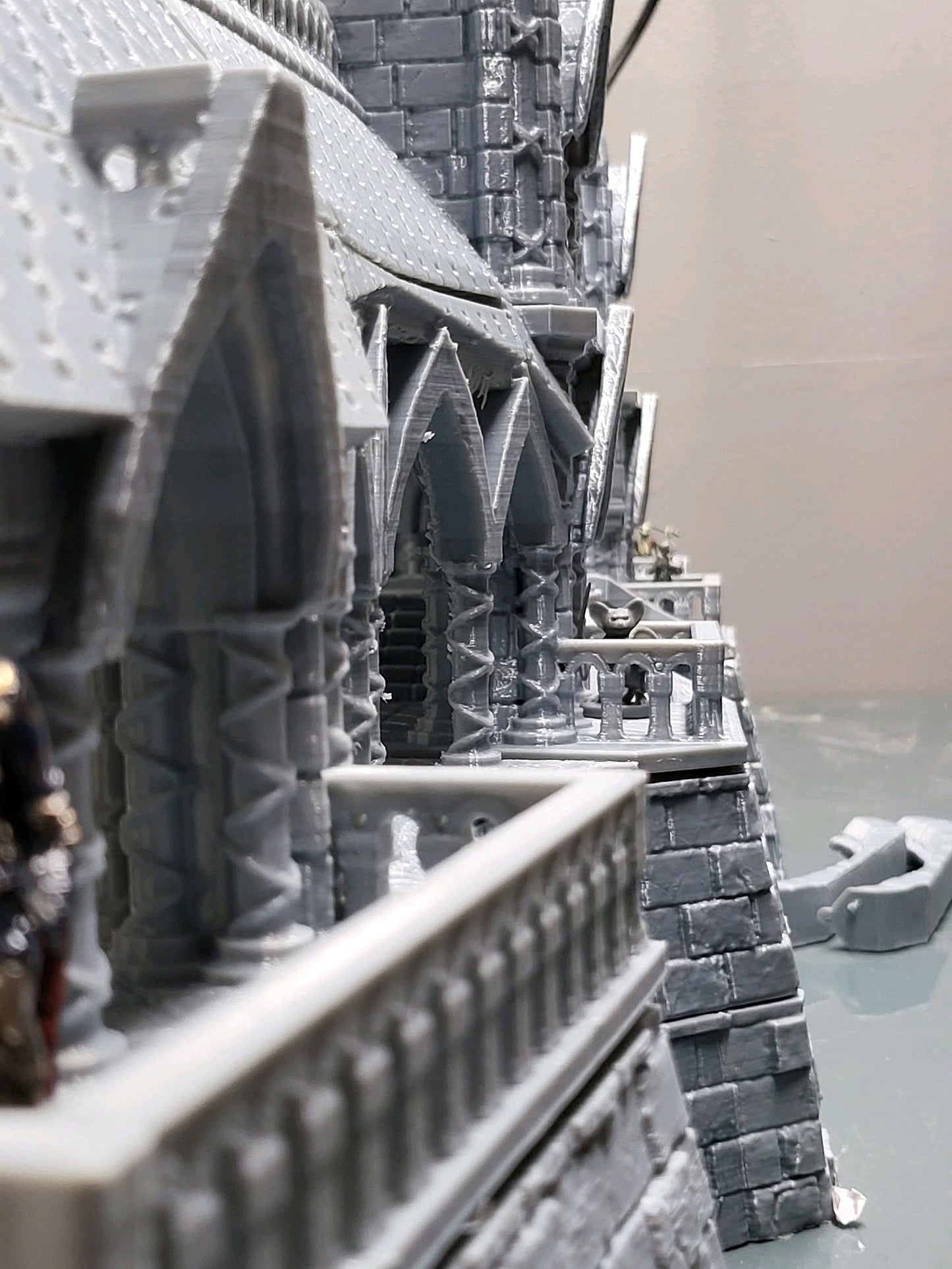 Tower, Tower Ruins, Drennheim, Wall System, Warhammer, Dungeons and Dragons, Warhammer Terrain, Terrain Gift, 28mm terrain, Tabletop Terrain, Defense, Walls, Gates, Gateway, Gate, Stronghold, castle, Castle Walls, Raid, Archer Towers, Dark Tower