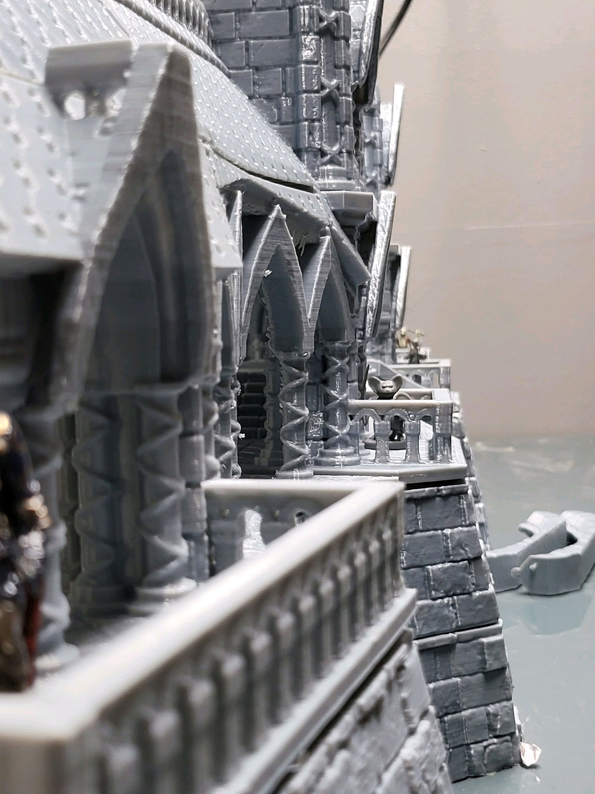 Tower, Tower Ruins, Drennheim, Wall System, Warhammer, Dungeons and Dragons, Warhammer Terrain, Terrain Gift, 28mm terrain, Tabletop Terrain, Defense, Walls, Gates, Gateway, Gate, Stronghold, castle, Castle Walls, Raid, Archer Towers, Dark Tower