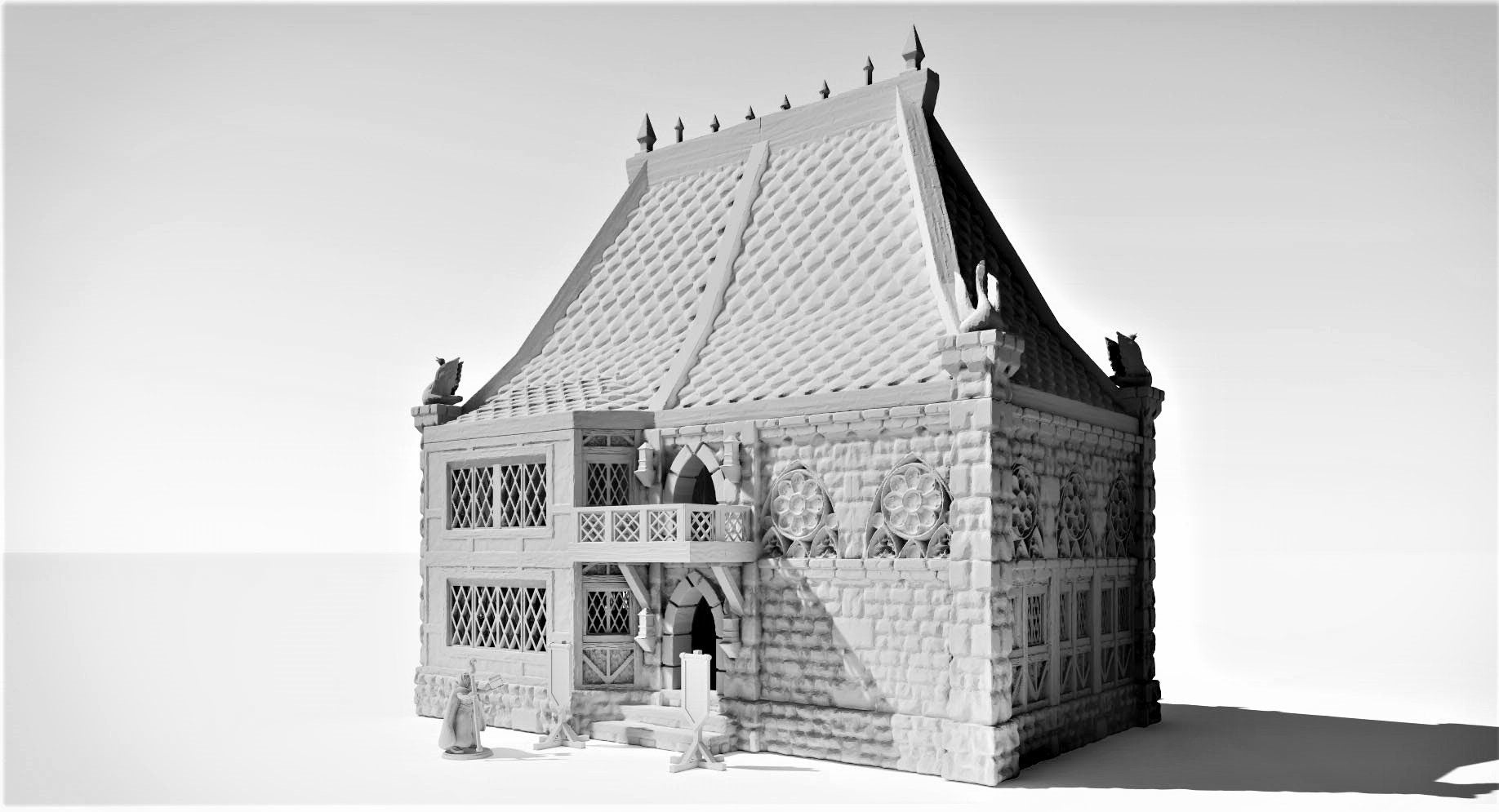 Brothel, Swan, House, Sex, Dnd, dungeons and dragons, town, companion, campaign, tabletope scenery, tabletop games, tabletop terrain, terrain, village whore house, whore house, house, tavern, adventure, bar, pub