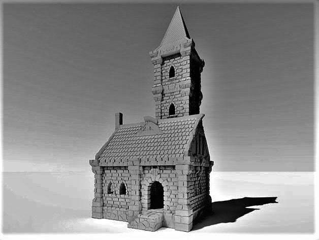Tower House of Ulvheim 28mm Scale - Warhammer - Dungeons and Dragons - 28mm Terrain - warhammer terrain