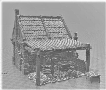 Blacksmith Collection - Smithy/Forge/workshop - Warhammer - Dungeons and Dragons - 28mm Terrain - warhammer terrain