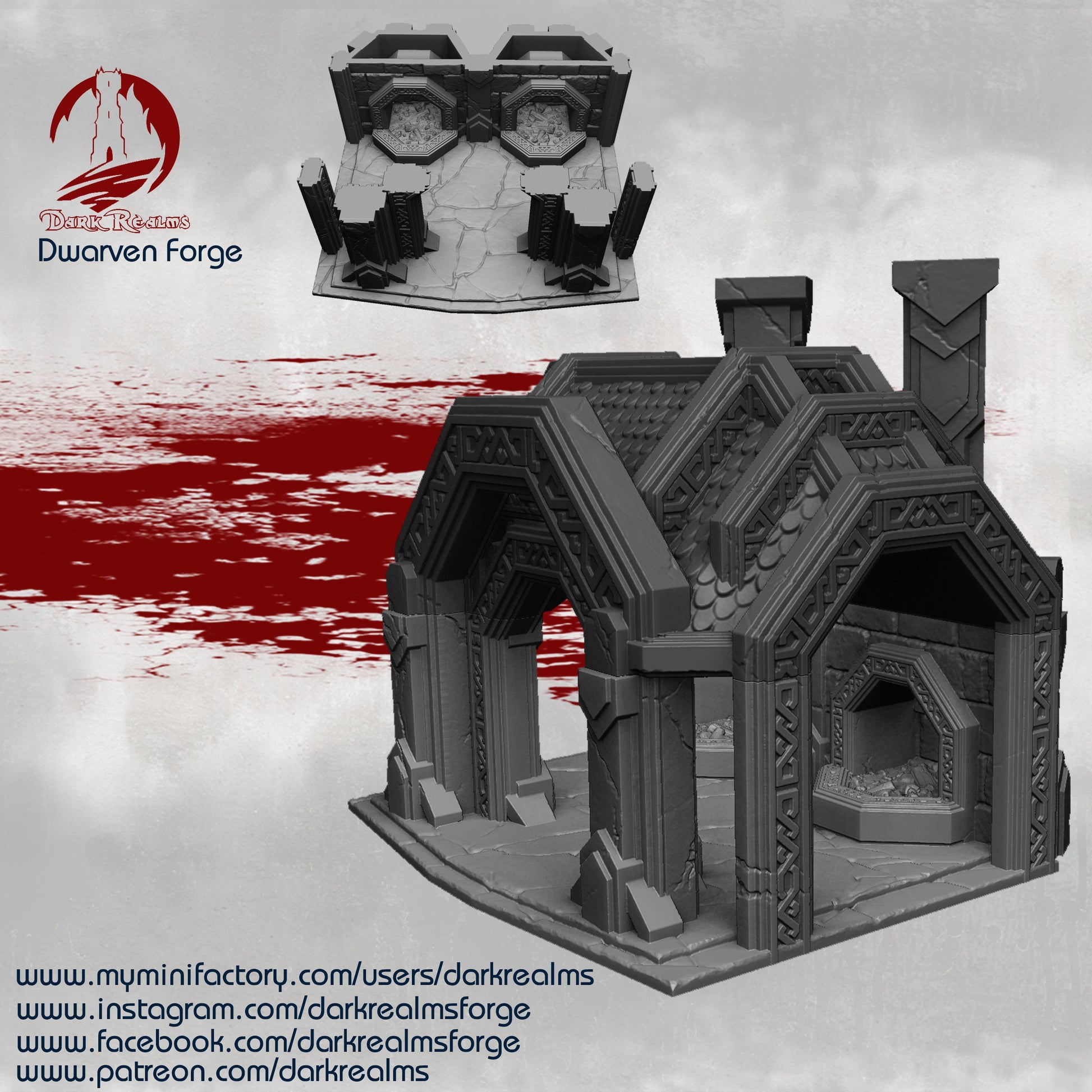 Dwarven Forge - Dark Realms 28mm scale - - Dungeons and Dragons - 28mm Terrain - terrain