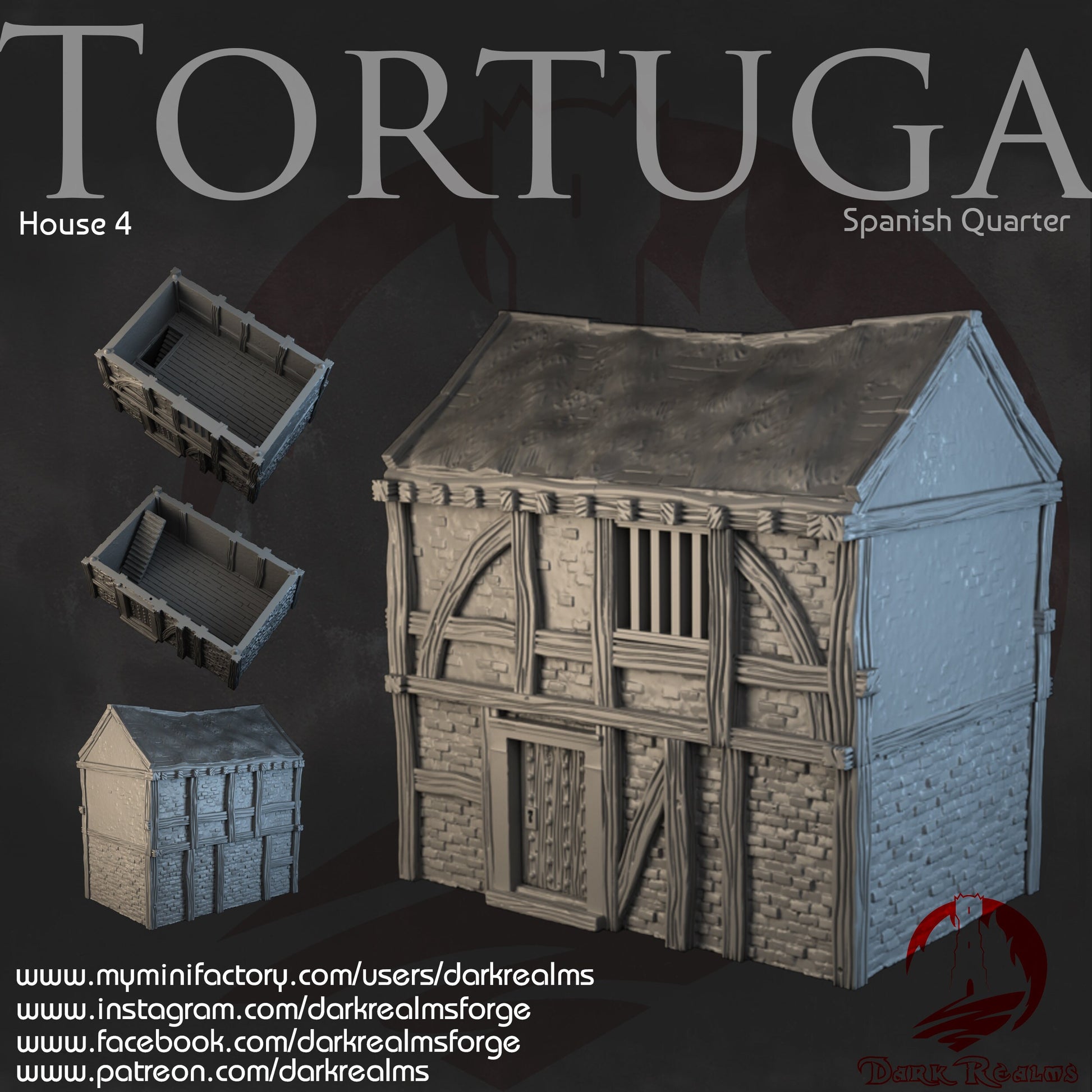 Pirate, Pirate Island, Spanish Island, Tortuga, Pirate Slum, SLum, Dark Realms, Dungeons and Dragons, Gift, Terrain, Tabletop Terrain, 28mm Terrain, Warhammer, Warhammer terrain, Warhammer Pirate, Pirates, DnD Terrain, Treasure Island, Tolkien
