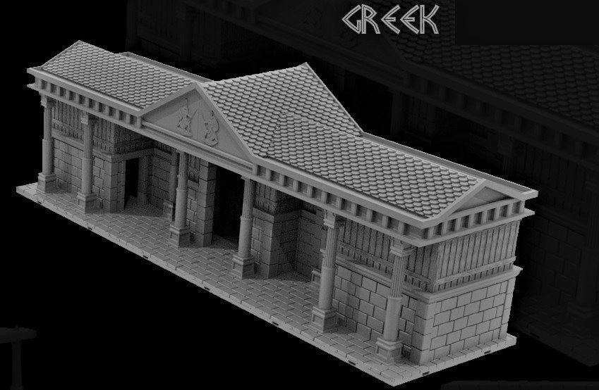 Greek Theater, Arena, Gladiator, Theater, Stage, Gladiator Arena, Coliseum, Fight pit, Thunderdome, Mad Max, Greek, Play, Terrain, Arena Terrain, Dungeons and Dragons, Warhammer, Warhammer Terrain, 15mm Terrain, Tolkien, Great Arena,