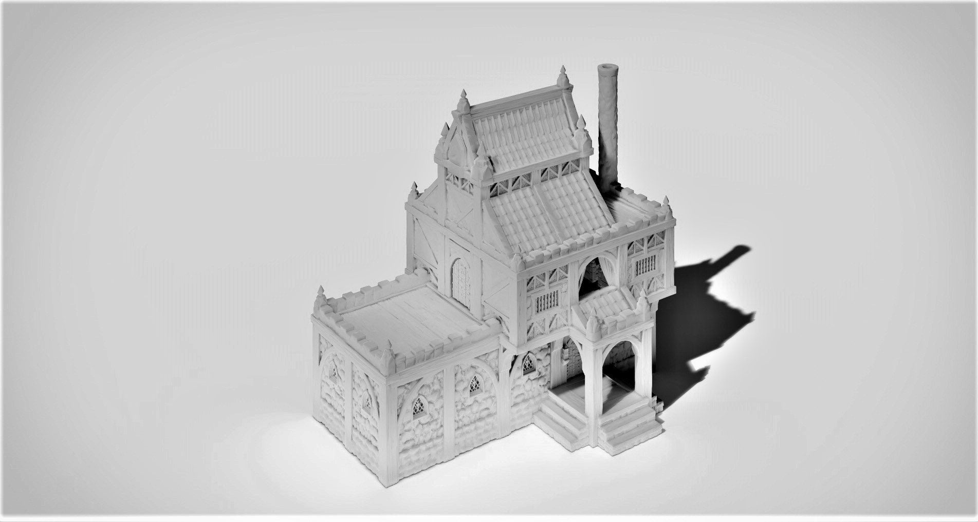 Barenhole Commoner House 28mm Terrain - Warhammer - Dungeons and Dragons - 28mm Terrain - warhammer terrain