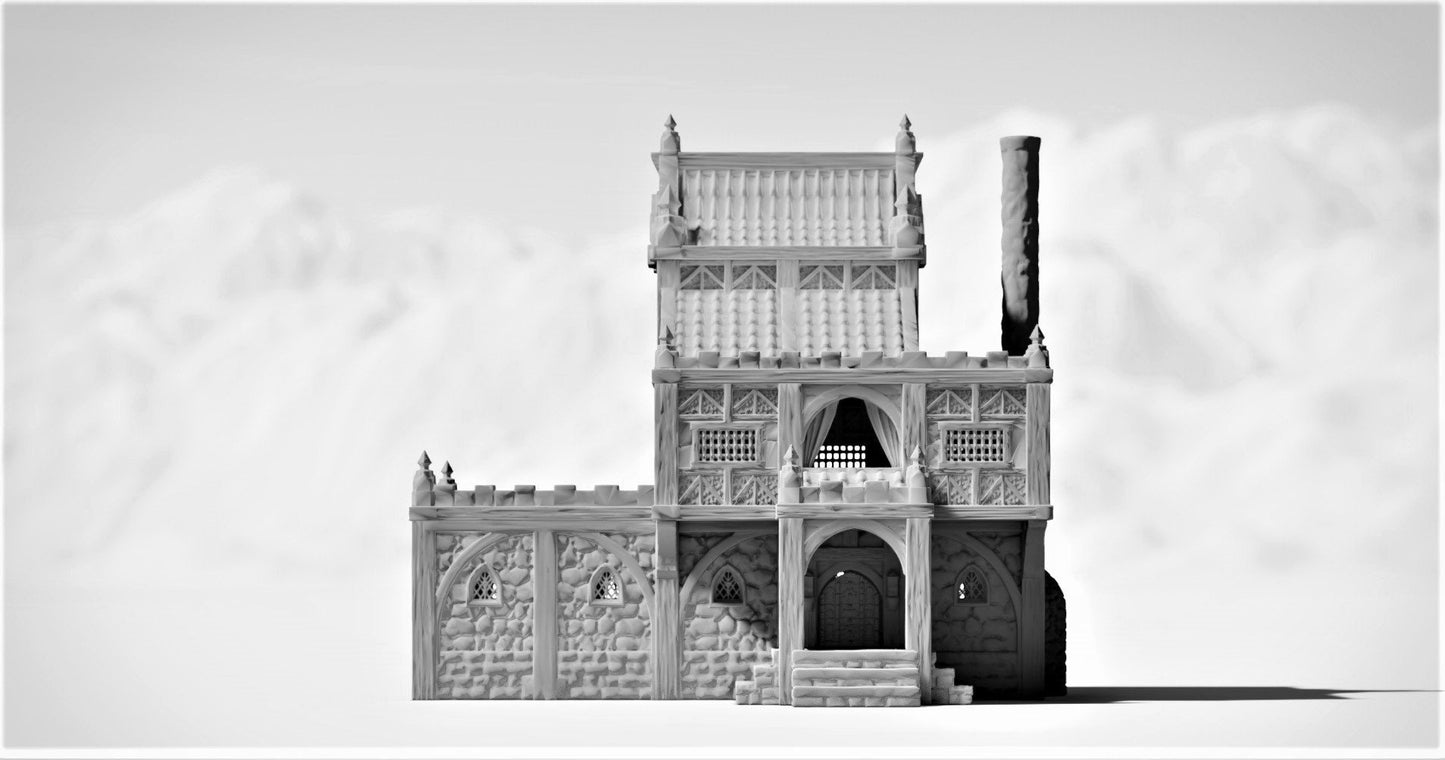 Barenhole Commoner House 28mm Terrain - Warhammer - Dungeons and Dragons - 28mm Terrain - warhammer terrain
