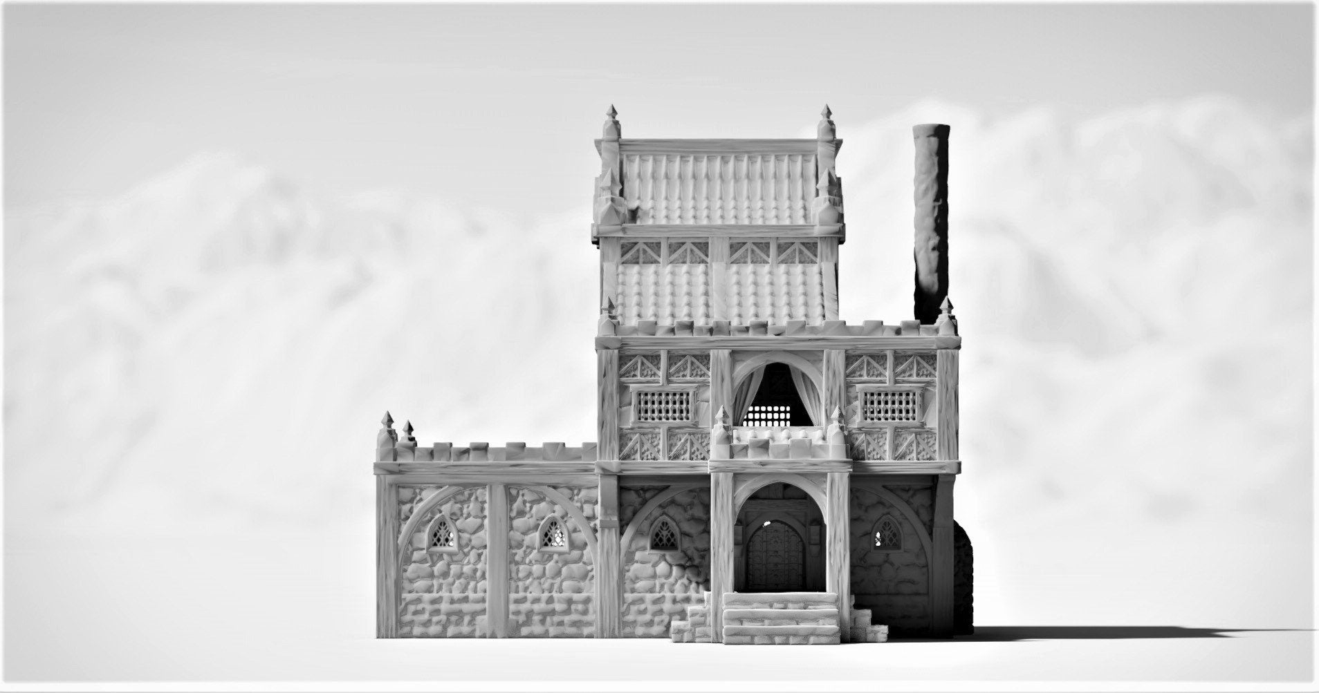 Barenhole Commoner House 28mm Terrain - Warhammer - Dungeons and Dragons - 28mm Terrain - warhammer terrain