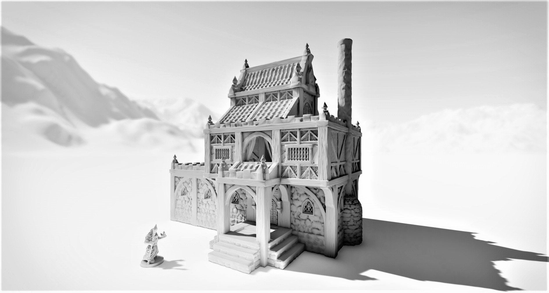 Barenhole Commoner House 28mm Terrain - Warhammer - Dungeons and Dragons - 28mm Terrain - warhammer terrain