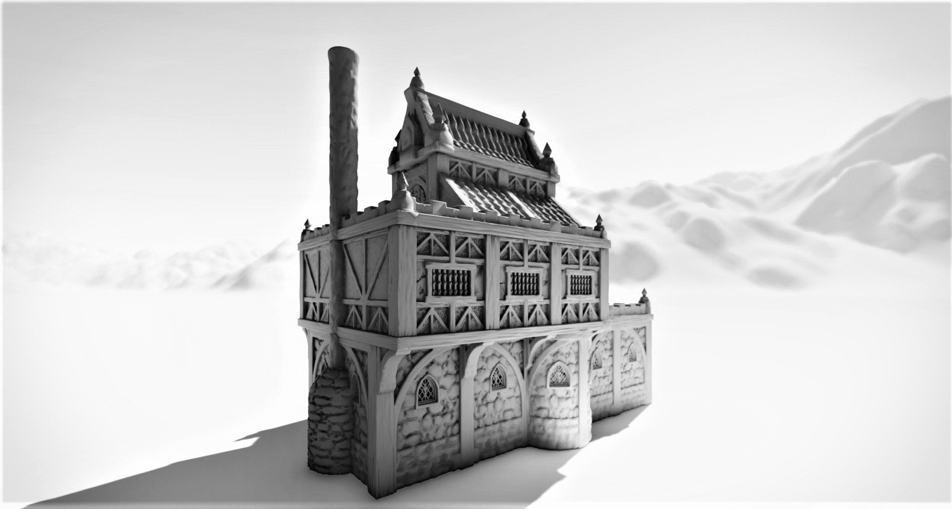 Barenhole Commoner House 28mm Terrain - Warhammer - Dungeons and Dragons - 28mm Terrain - warhammer terrain