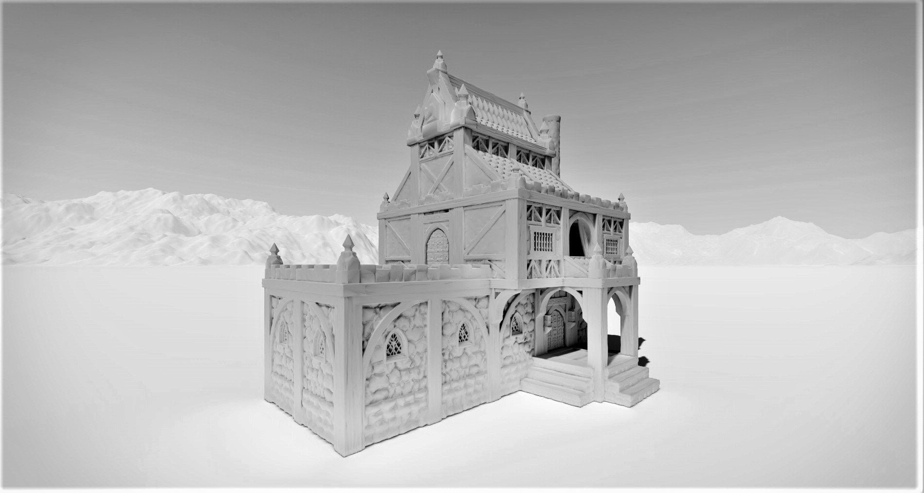 Barenhole Commoner House 28mm Terrain - Warhammer - Dungeons and Dragons - 28mm Terrain - warhammer terrain