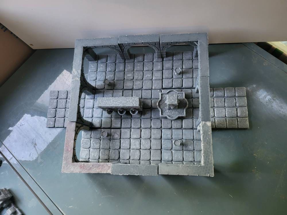 Courtyard / Bath 28mm D&D | - - Dungeons and Dragons - 28mm Terrain - terrain