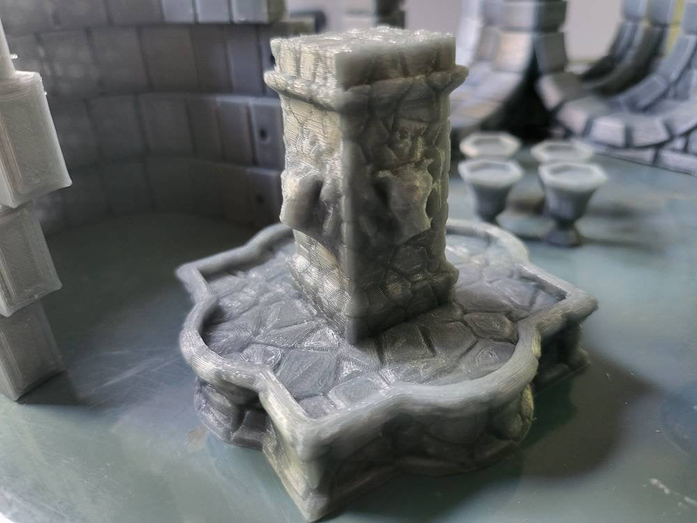 Courtyard / Bath 28mm D&D | - - Dungeons and Dragons - 28mm Terrain - terrain