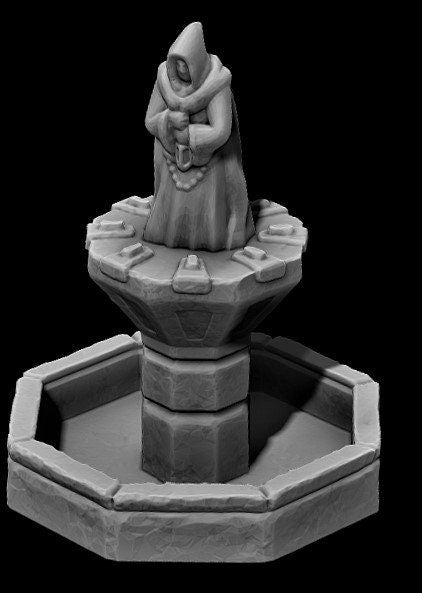 Fountain Center piece - Dungeonsa and Dragons - . - Terrain - Castle fountain