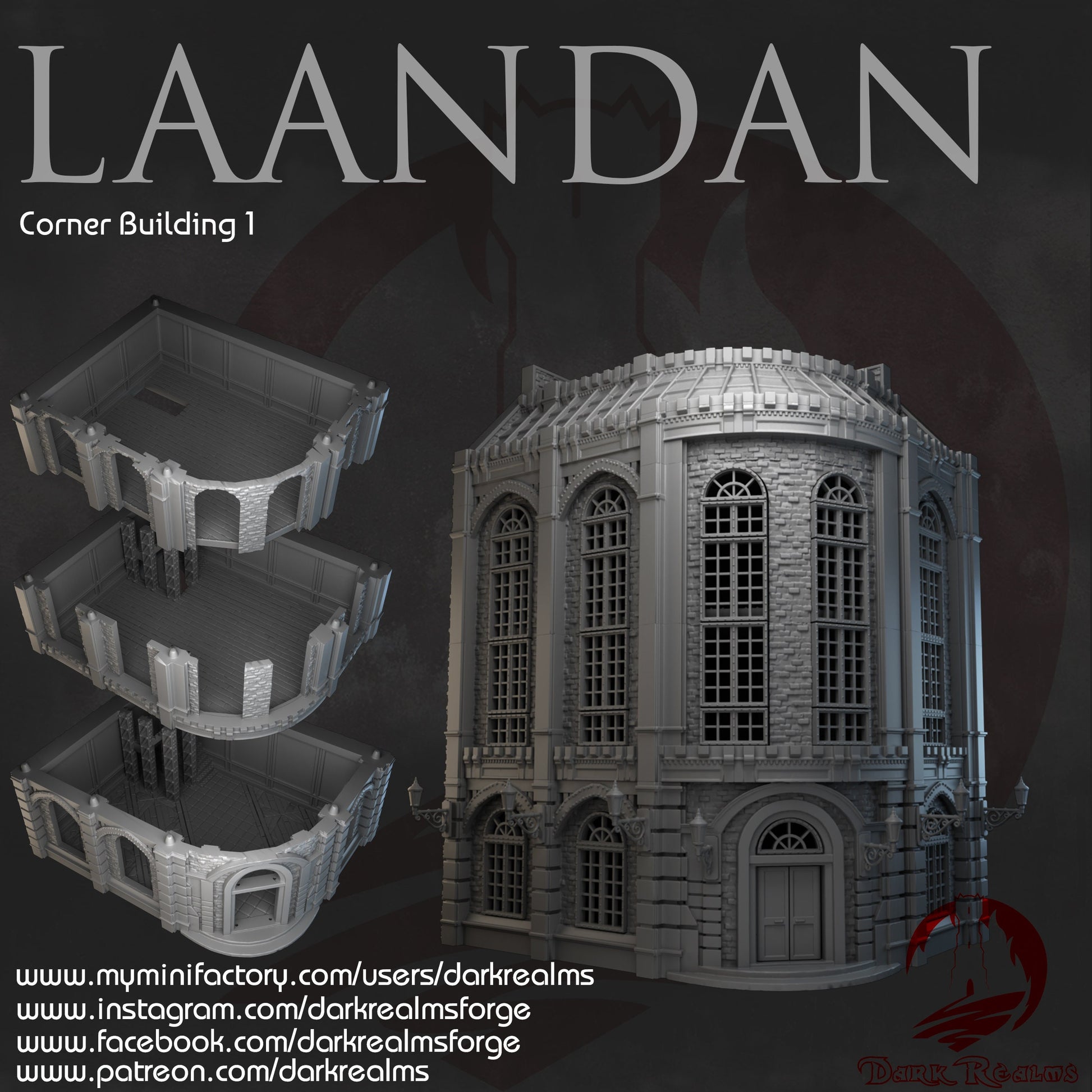 Steampunk, Steampunk Terrain, Warhammer Terrain, Warhammer, Industrial Terrain, Urban Terrain, City Building, Laandan, Gift, Modern Steampunk, Warhammer battle, Tower terrain, City Corner, Terrain, gift, Terrain Gift, 28mm terrain, Tabletop Terrain
