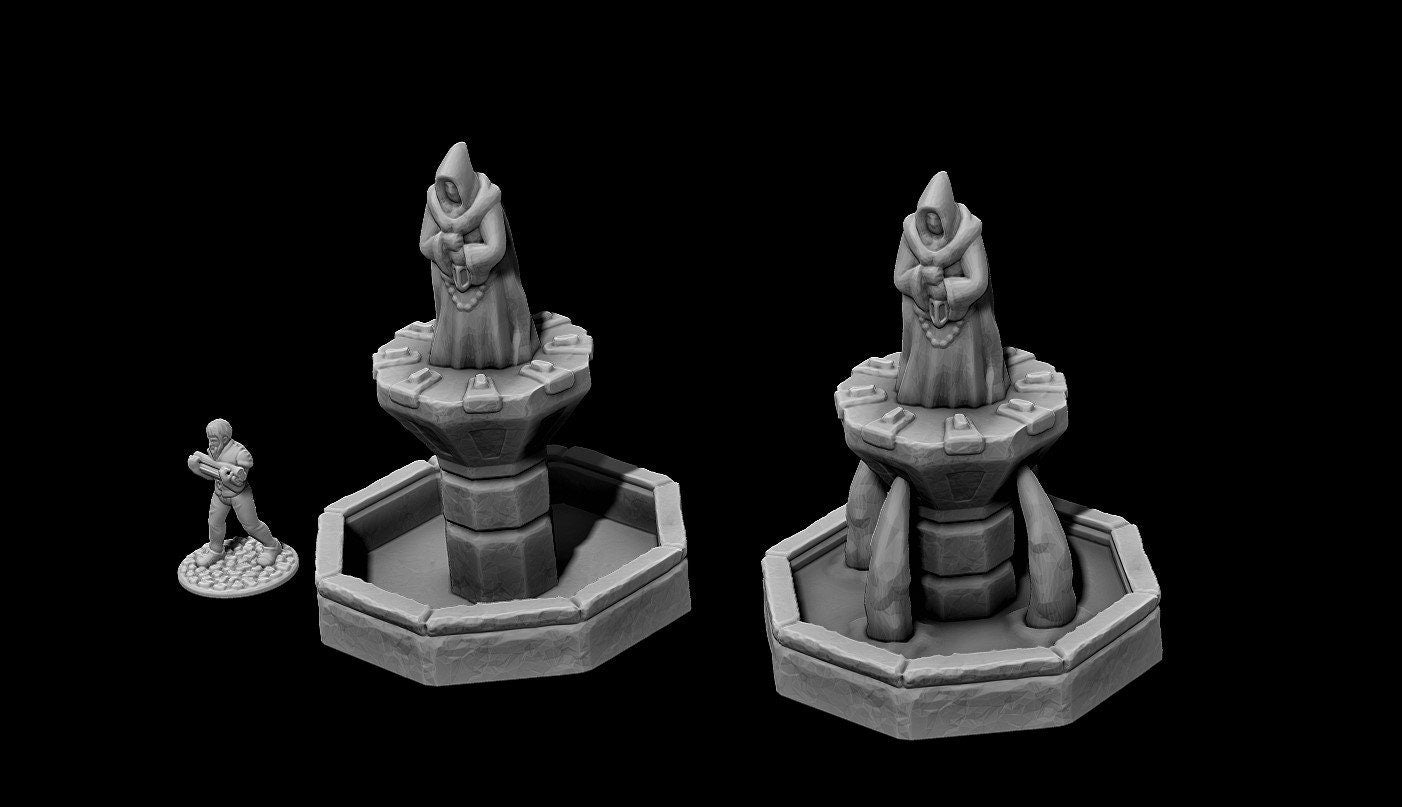 Fountain Center piece - Dungeonsa and Dragons - . - Terrain - Castle fountain