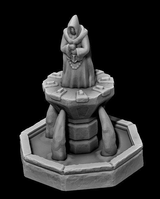 Fountain Center piece - Dungeonsa and Dragons - . - Terrain - Castle fountain