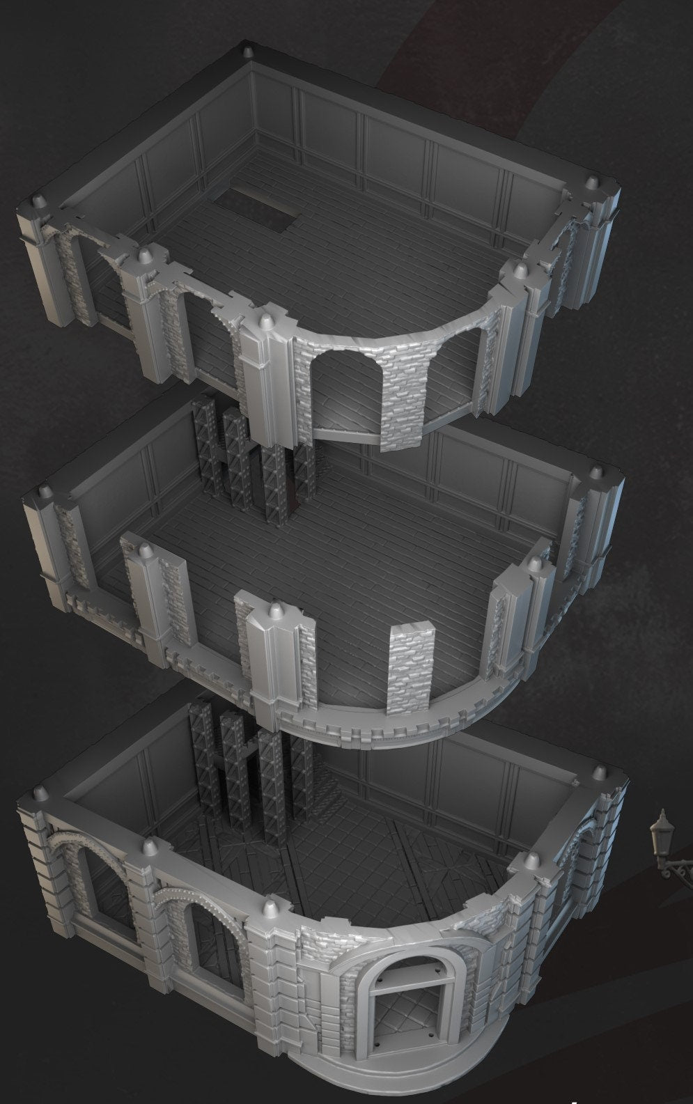 Steampunk, Steampunk Terrain, Warhammer Terrain, Warhammer, Industrial Terrain, Urban Terrain, City Building, Laandan, Gift, Modern Steampunk, Warhammer battle, Tower terrain, City Corner, Terrain, gift, Terrain Gift, 28mm terrain, Tabletop Terrain