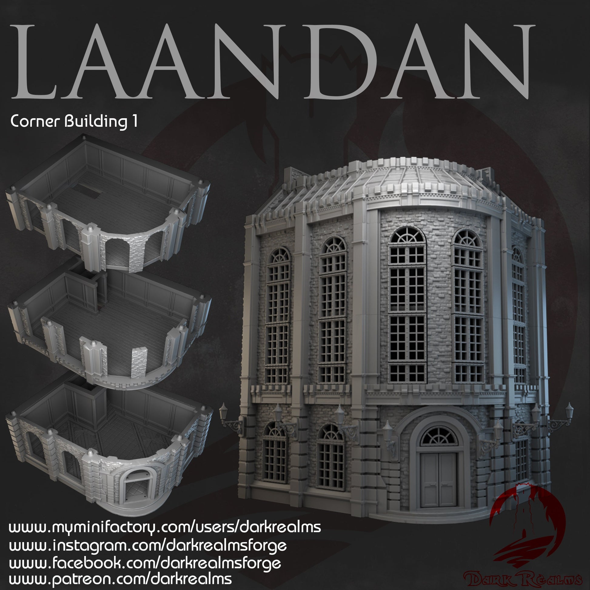 Steampunk, Steampunk Terrain, Warhammer Terrain, Warhammer, Industrial Terrain, Urban Terrain, City Building, Laandan, Gift, Modern Steampunk, Warhammer battle, Tower terrain, City Corner, Terrain, gift, Terrain Gift, 28mm terrain, Tabletop Terrain