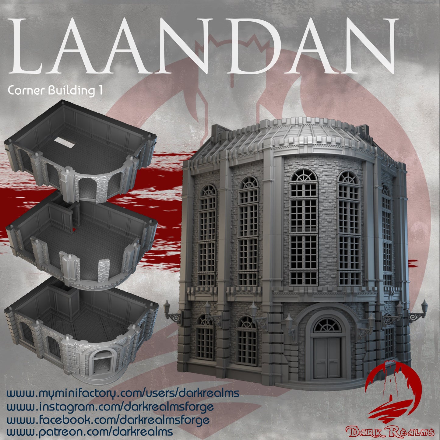 Steampunk, Steampunk Terrain, Warhammer Terrain, Warhammer, Industrial Terrain, Urban Terrain, City Building, Laandan, Gift, Modern Steampunk, Warhammer battle, Tower terrain, City Corner, Terrain, gift, Terrain Gift, 28mm terrain, Tabletop Terrain