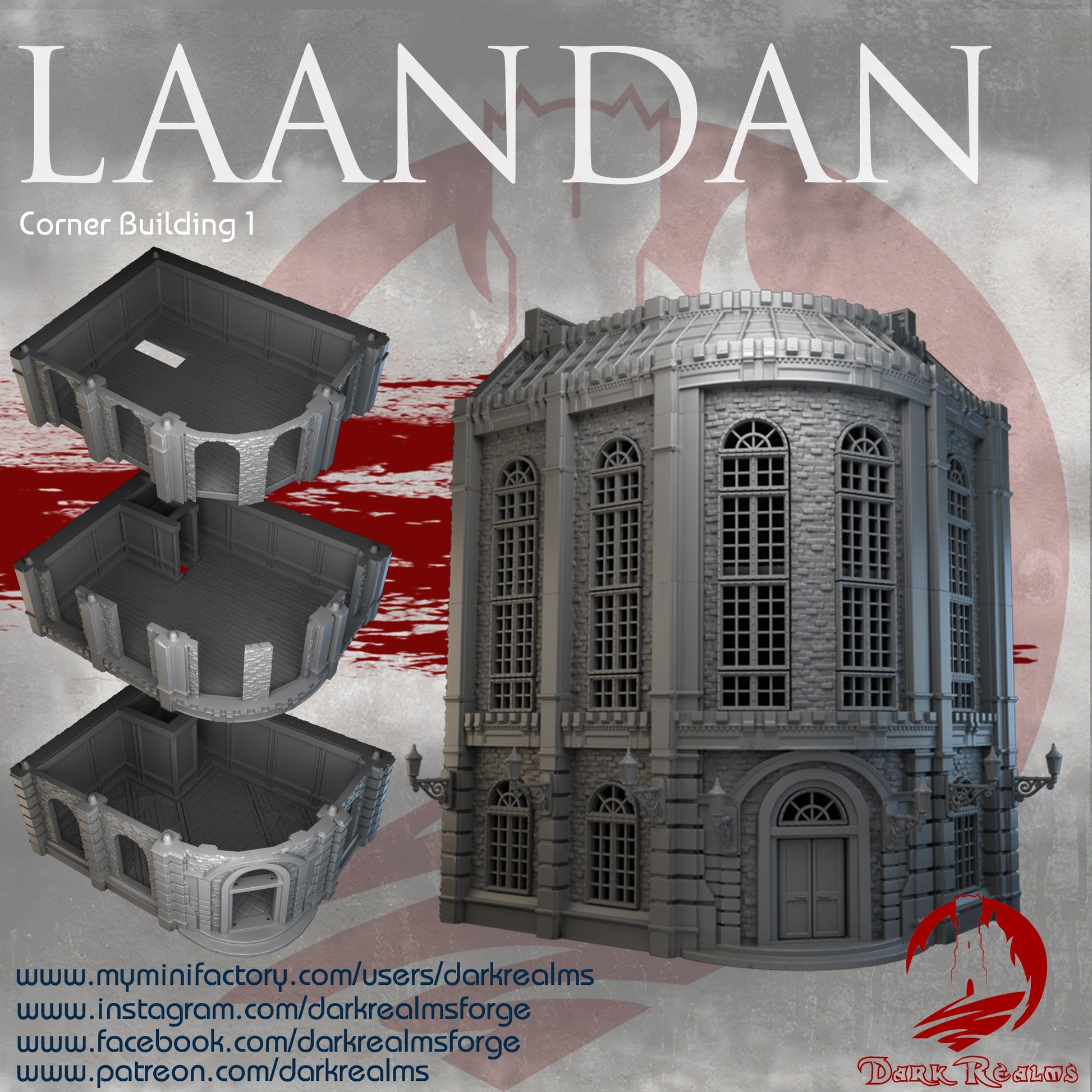 Steampunk, Steampunk Terrain, Warhammer Terrain, Warhammer, Industrial Terrain, Urban Terrain, City Building, Laandan, Gift, Modern Steampunk, Warhammer battle, Tower terrain, City Corner, Terrain, gift, Terrain Gift, 28mm terrain, Tabletop Terrain