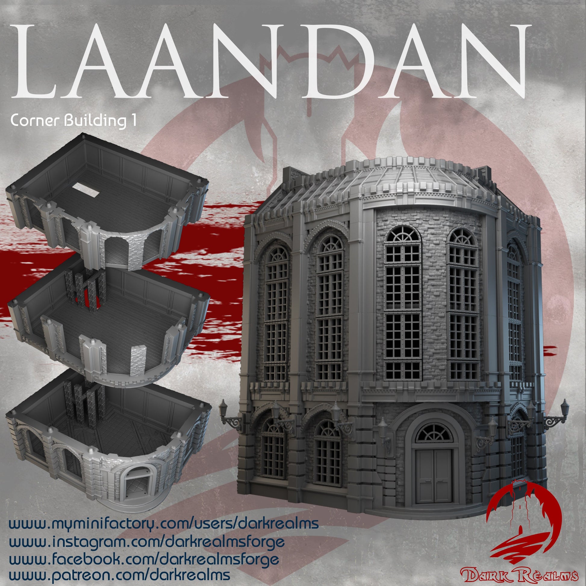 Steampunk, Steampunk Terrain, Warhammer Terrain, Warhammer, Industrial Terrain, Urban Terrain, City Building, Laandan, Gift, Modern Steampunk, Warhammer battle, Tower terrain, City Corner, Terrain, gift, Terrain Gift, 28mm terrain, Tabletop Terrain