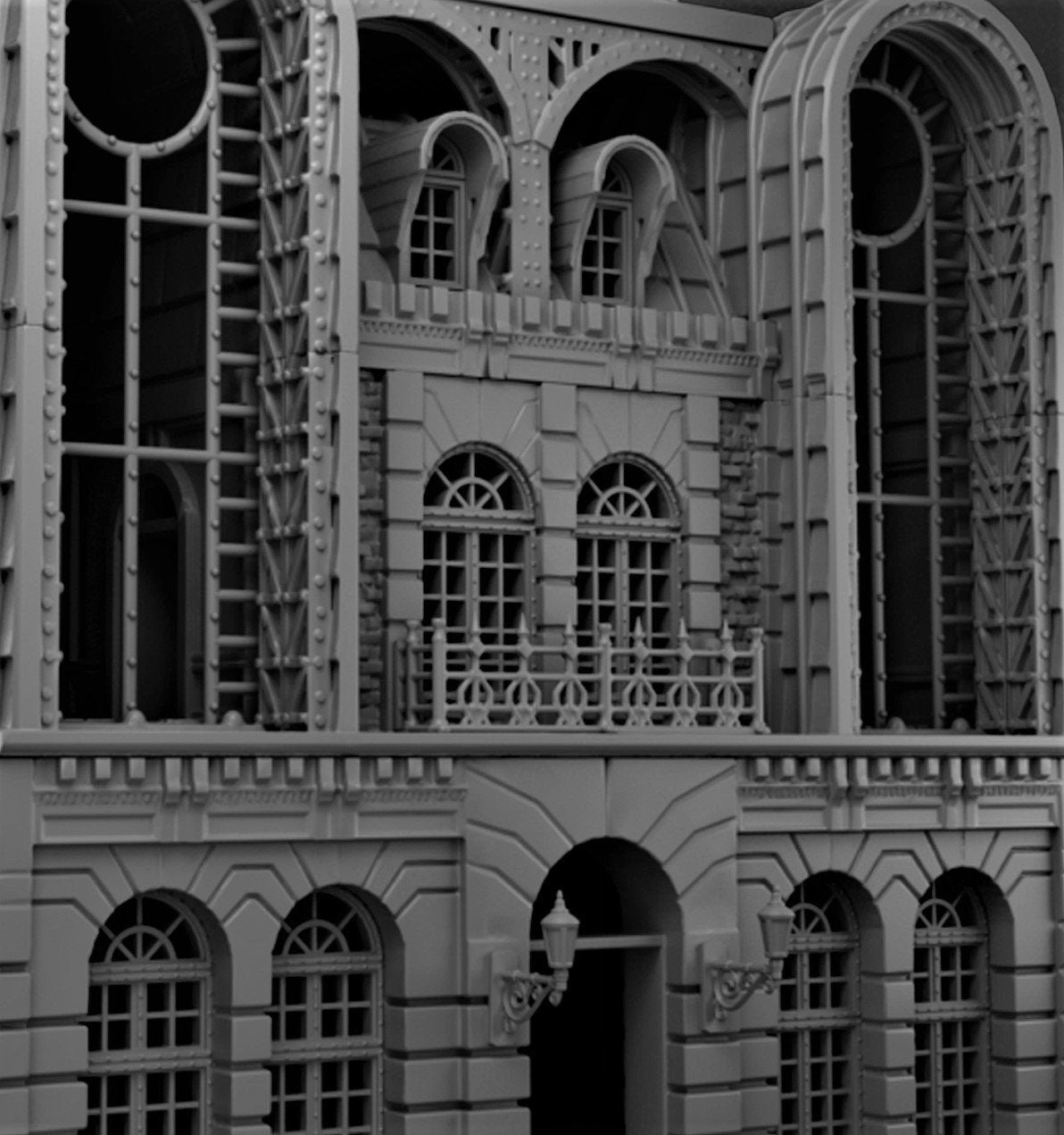 Steampunk, Steampunk Terrain, Warhammer Terrain, Warhammer, Industrial Terrain, Urban Terrain, City Building, Laandan, Gift, Modern Steampunk, Warhammer battle, Tower terrain, Airstrip, Terrain, gift, Airship terrain, 28mm terrain, Tabletop Terrain