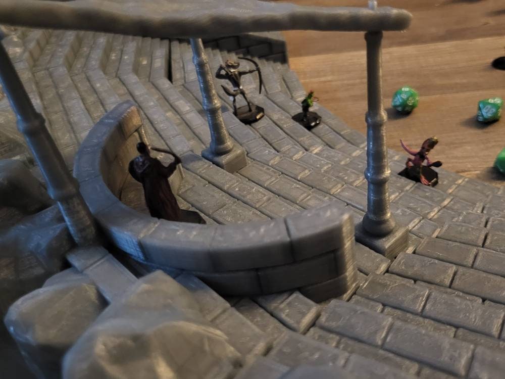 Greek Theater, Arena, Gladiator, Theater, Stage, Gladiator Arena, Coliseum, Fight pit, Thunderdome, Mad Max, Greek, Play, Terrain, Arena Terrain, Dungeons and Dragons, Warhammer, Warhammer Terrain, 32mm Terrain, Tolkien, Great Arena