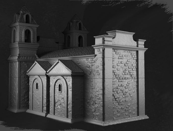 Pirate, Pirate Island, Spanish Island, Tortuga, Pirate Slum, SLum, Dark Realms, Dungeons and Dragons, Gift, Terrain, Tabletop Terrain, 28mm Terrain, Warhammer, Warhammer terrain, Warhammer Pirate, Pirates, DnD Terrain, Treasure Island, church