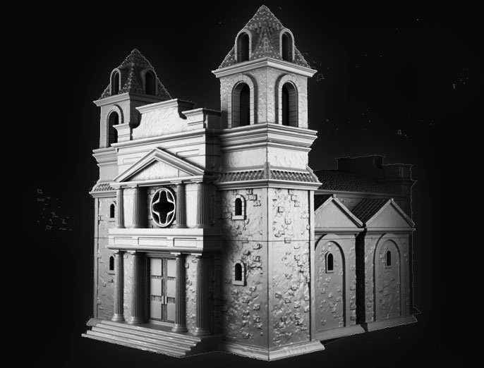 Pirate, Pirate Island, Spanish Island, Tortuga, Pirate Slum, SLum, Dark Realms, Dungeons and Dragons, Gift, Terrain, Tabletop Terrain, 28mm Terrain, Warhammer, Warhammer terrain, Warhammer Pirate, Pirates, DnD Terrain, Treasure Island, church