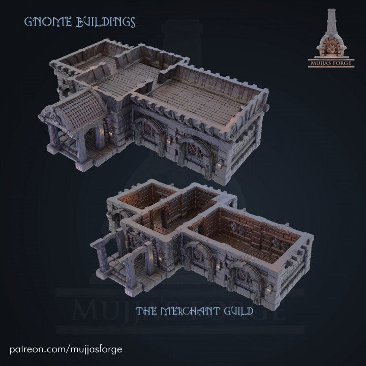 Lonkleg Hollow Merchants Guild, 28mm Scale, Dungeons and Dragons