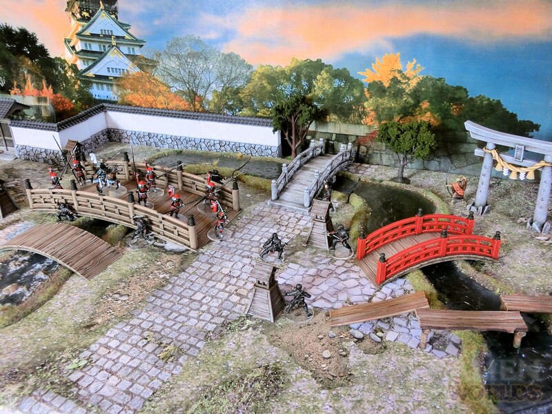 Bridges,samurai, samurai Castle, ninja, japanese, japan, Dungeons and Dragons, Castle, palace, Castle Terrain, wargaming, miniatures, 3D printed, Fantasy Inn, Fantasy Terrain, RPG Terrain, Age of Sigmar, Fantasy Village, Tabletop, Bridge Set