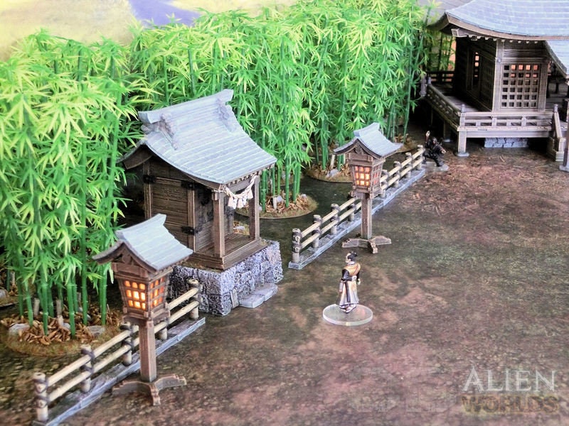 Shrine Set, Samurai Shrine, Japanese Shrine, Japan Shrine, samurai, samurai Castle, ninja, japanese, palace, Castle Terrain, wargaming, Dungeons and Dragons, miniatures, Fantasy Inn, Fantasy Terrain, RPG Terrain, Fantasy Village, Tabletop, bell