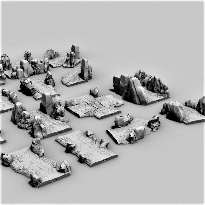 Gully Road Set, 13 Roads, Roads, Tabletop Terrain 28mm terrain, wargaming, dungeons and dragons,Fantasy Terrain, RPG Terrain, Fantasy Village, Tabletop, Tabletop terrain, Tabletop RPG, Buildings, Worship, treasure, gaming, fantasy, adventure, rpg
