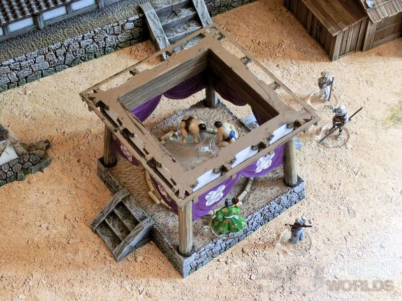 samurai, samurai Castle, ninja, japanese, japan, Dungeons and Dragons, Castle, palace, Castle Terrain, wargaming, Dungeons and Dragons, miniatures, 3D printed, Fantasy Inn, Fantasy Terrain, RPG Terrain, Age of Sigmar, Fantasy Village, Tabletop, bell