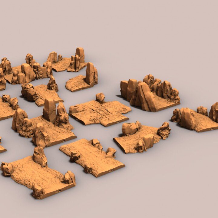 Gully Road Set, 13 Roads, Roads, Tabletop Terrain 28mm terrain, wargaming, dungeons and dragons,Fantasy Terrain, RPG Terrain, Fantasy Village, Tabletop, Tabletop terrain, Tabletop RPG, Buildings, Worship, treasure, gaming, fantasy, adventure, rpg
