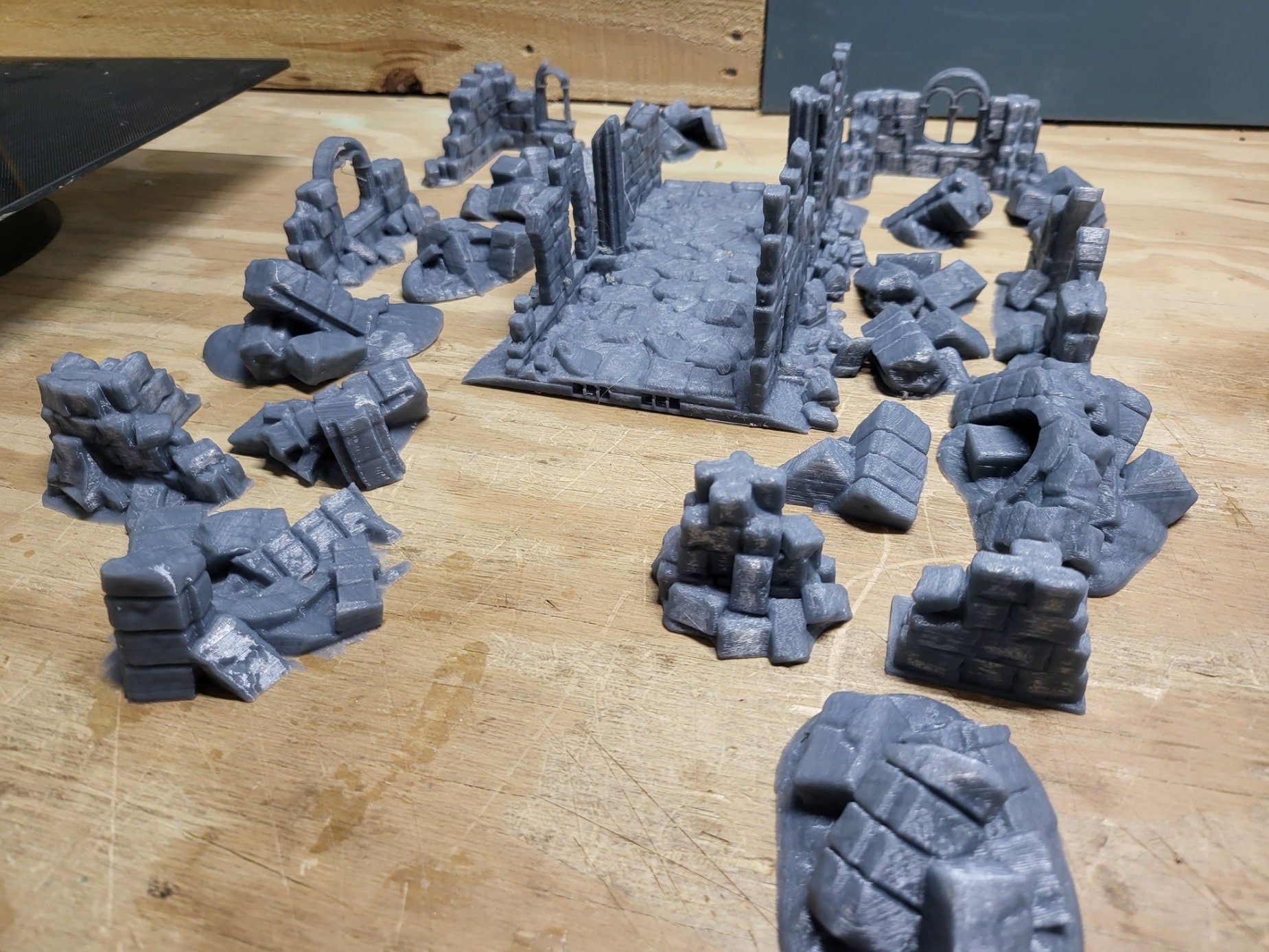 Arkenfel Ruins, Building Rubble, 28mm scale, 12 Piece, ,Dungeons and Dragons, Ruin Terrain - Rubble Terrain
